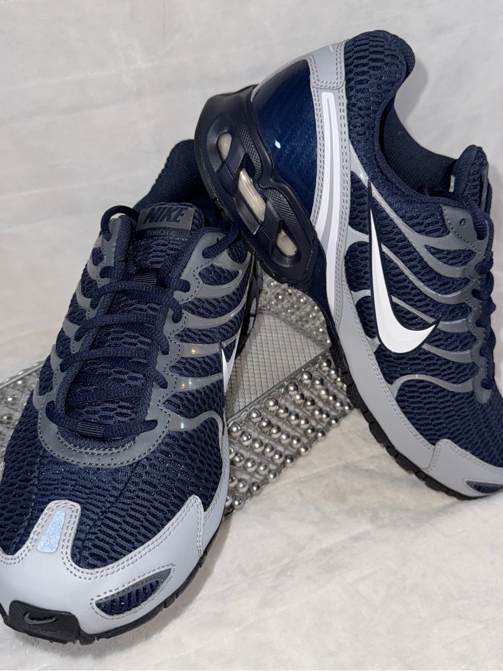 Nike Men's 11 Navy & Grey Air Max Torch 4 Running Sneaker BNIB Style: 343846-411 - Picture 6 of 12